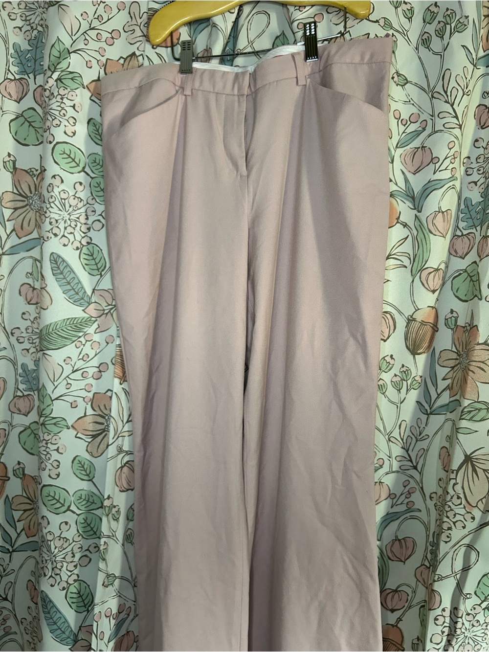 Vintage Wide-Leg Women’s Pants in Light Dusty Pink